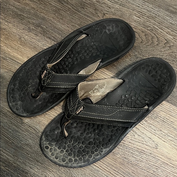 Reef Men’s Black Flip-Flops Sandals Shoes - Sz 11 - Picture 1 of 11
